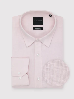 PAKO LORENTE - Lniana koszula męska w kolorze różowym