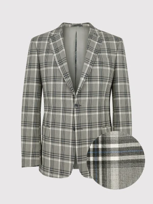 PAKO LORENTE – Marynarka garniturowa w kolorze beżowym w kratę