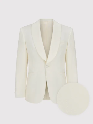 PAKO LORENTE – Marynarka smokingowa w jasnym beżowym kolorze