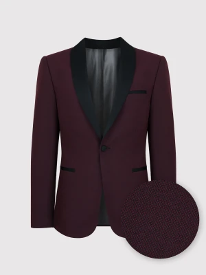 PAKO LORENTE – Marynarka smokingowa w kolorze bordowym