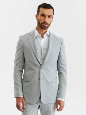 PAKO LORENTE – Męska jasnoszara marynarka garniturowa