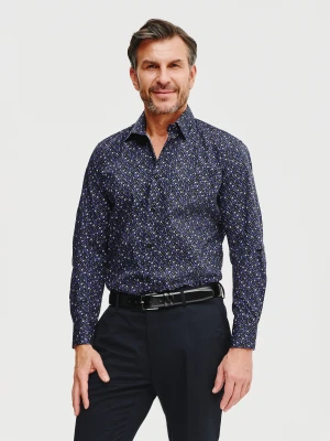PAKO LORENTE – Męska koszula w kwiatowy mikrowzór