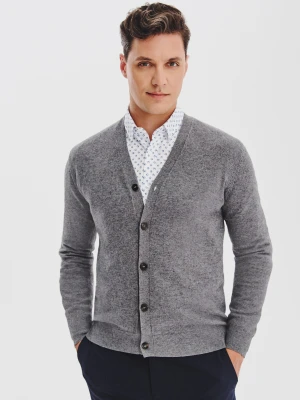 PAKO LORENTE - Męski kardigan w szarym kolorze