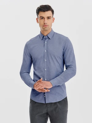 PAKO LORENTE – Niebieska koszula melanż