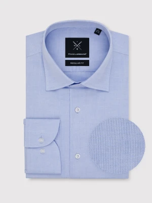 PAKO LORENTE – Niebieska koszula męska z długim rękawem