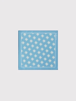 PAKO LORENTE - Niebieska poszetka męska w romby