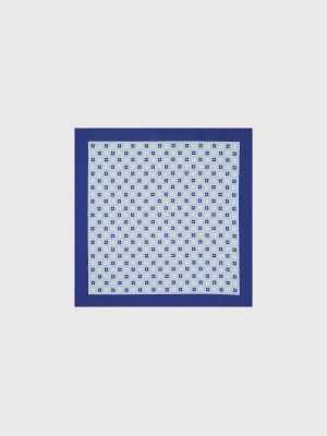 PAKO LORENTE – Niebieska poszetka we wzorki