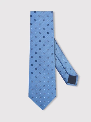 PAKO LORENTE - Niebieski krawat męski w mikrowzór