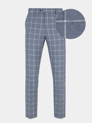 PAKO LORENTE – Niebieskie spodnie garniturowe P22SF-6G-012-N-S