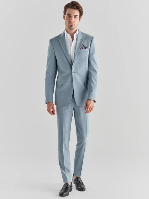 PAKO LORENTE – Niebieskie spodnie garniturowe P22SP-6G-004-N-S