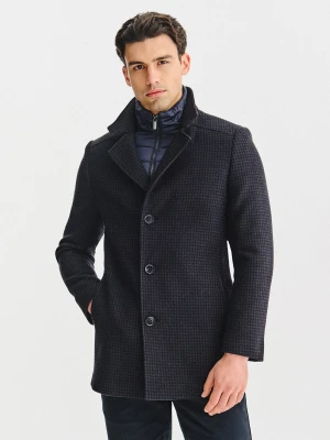 PAKO LORENTE - Płaszcz jednorzędowy w pepitkę