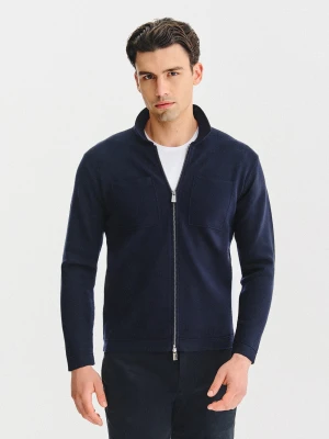 PAKO LORENTE - Rozpinany kardigan w kolorze granatowym