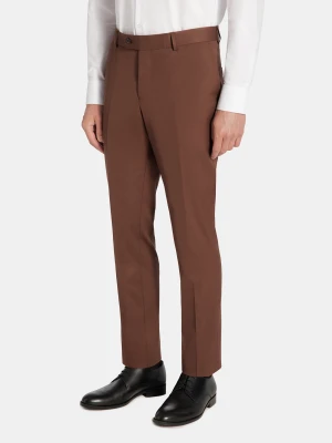 PAKO LORENTE – Spodnie garniturowe w kolorze brązowym