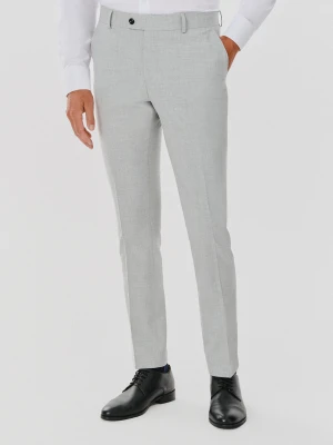 PAKO LORENTE – Spodnie garniturowe w kolorze jasnoszarym