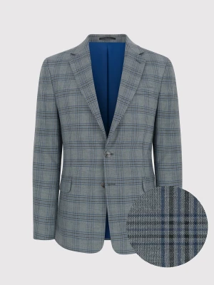 PAKO LORENTE – Szara marynarka casualowa w kratkę