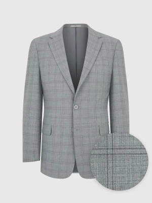 PAKO LORENTE – Szara marynarka garniturowa w kratę