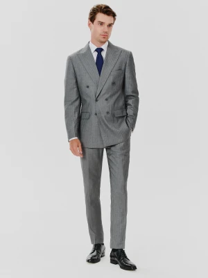 PAKO LORENTE – Szara marynarka garniturowa w prążek