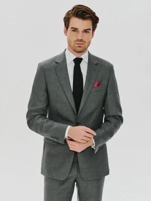 PAKO LORENTE – Szara wełniana marynarka garniturowa