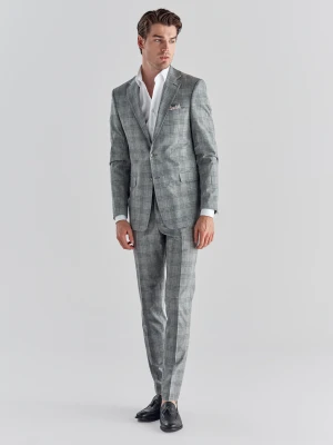 PAKO LORENTE – Szare spodnie garniturowe P21WF-6G-070-S