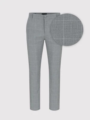 PAKO LORENTE – Szare spodnie męskie w kratkę P24SF-WX-002-S-S - Pako Lorente