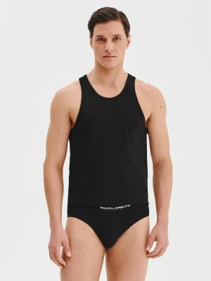 PAKO LORENTE – Tank top męski w czarnym kolorze, dwupak