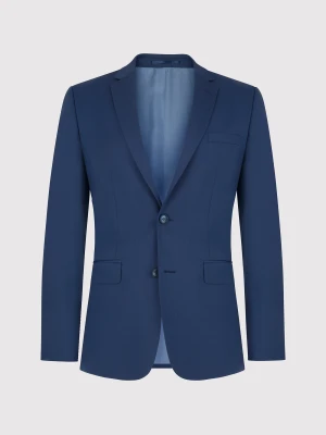 PAKO LORENTE – Wełniana marynarka garniturowa w kolorze niebieskim
