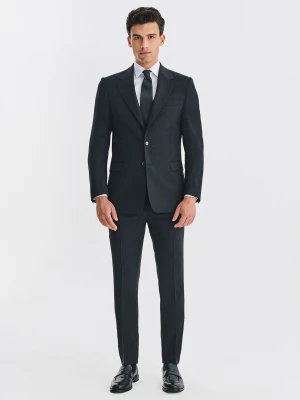 PAKO LORENTE - Wełniany czarny garnitur męski