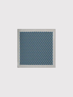 PAKO LORENTE - Wzorzysta szara poszetka męska