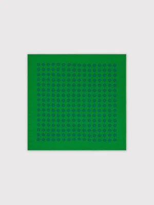 PAKO LORENTE – Wzorzysta zielona poszetka