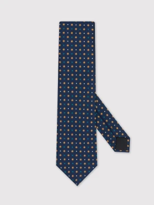 PAKO LORENTE – Wzorzysty granatowy krawat