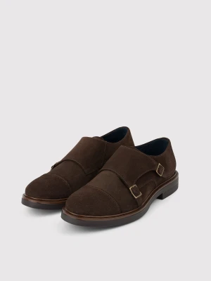 PAKO LORENTE – Zamszowe monki męskie w kolorze brązowym