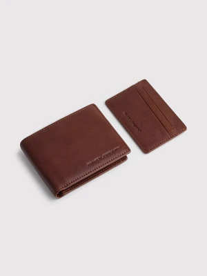 PAKO LORENTE – Zestaw męski skórzany portfel plus wizytownik