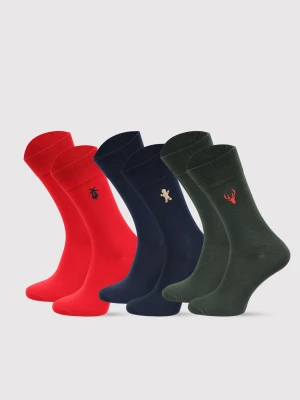 PAKO LORENTE - Zestaw skarpet męskich w świąteczne wzory