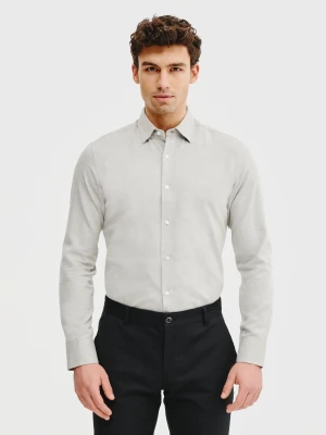 PAKO LORENTE – Zielono-szara bawełniana koszula męska