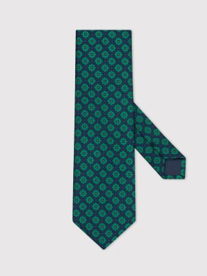 PAKO LORENTE – Zielony wzorzysty krawat męski