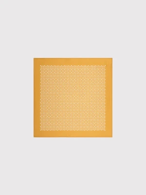 PAKO LORENTE – Żółta poszetka w geometryczny wzór