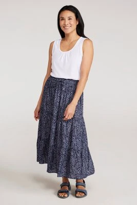 Palermo damska warstwowa spódnica midi - Navy Mountain Warehouse