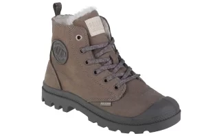 Palladium Pampa Hi Zip WL 95982-055-M, Damskie, Szare, buty sneakers, nubuk, rozmiar: 37