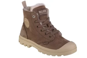 Palladium Pampa Hi Zip WL 95982-212-M, Damskie, Brązowe, buty sneakers, nubuk, rozmiar: 37