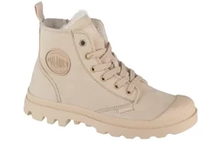 Palladium Pampa Hi Zip WL 95982-217-M, Damskie, Beżowe, buty sneakers, nubuk, rozmiar: 36