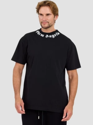 PALM ANGELS Czarny t-shirt Neck Logo Tee