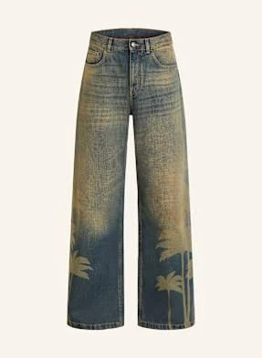 Palm Angels Jeansy Laser Palms blau