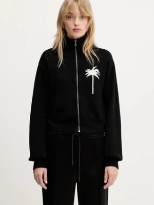 Palm Angels kardigan z domieszką wełny Palms Knit Track damski kolor czarny PWHA061S25KNI0011003