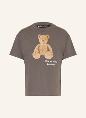 Palm Angels Koszulka Bear In Mind grau
