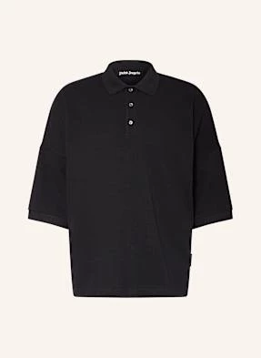 Palm Angels Koszulka Polo Oversize Z Piki schwarz