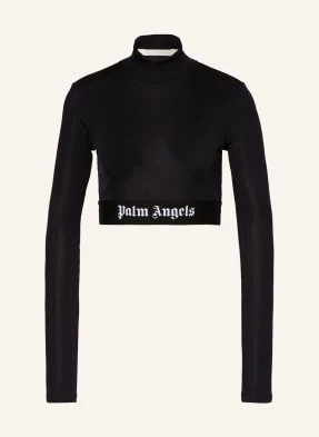 Palm Angels Krótka Koszulka Z Długim Rękawem schwarz