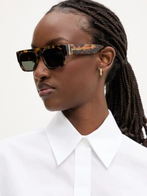 Palm Angels okulary kolor brązowy PERI085_536055