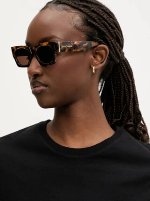 Palm Angels okulary przeciwsłoneczne kolor brązowy PERI089_516064