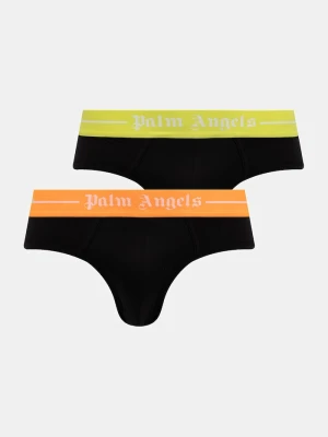 Palm Angels slipy męskie bawełniane z elastanem 2-pack czarny