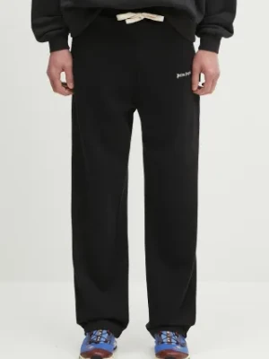 Palm Angels spodnie dresowe bawełniane Classic Logo Emb męskie kolor czarny gładkie PMCH022C99FLE0011003